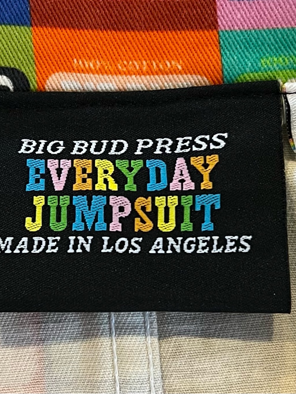 Big Bud Press Warped Logo Everyday Jumpsuit Size L - Picture 3 of 7